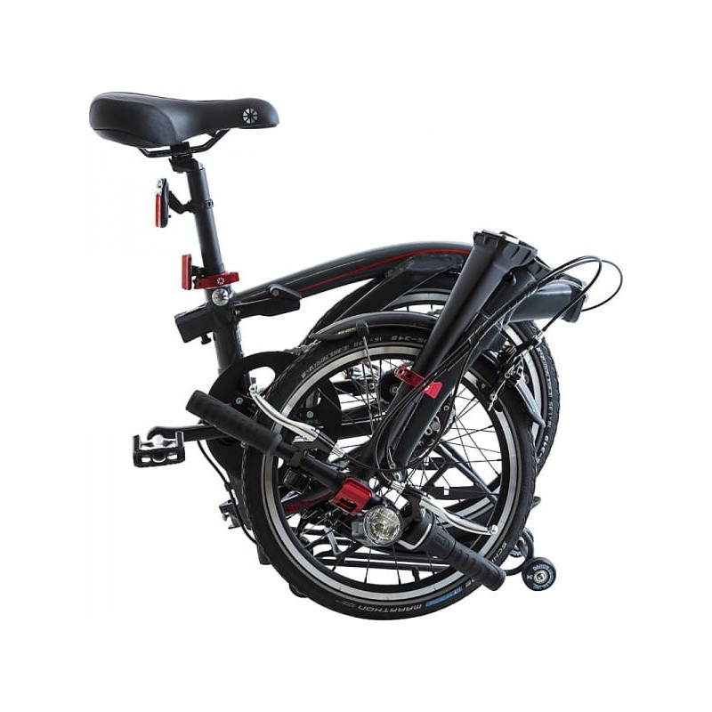 DAHON CURL Ei4 16"czerwony ELEKTRYCZNY ROWER SKŁADANY