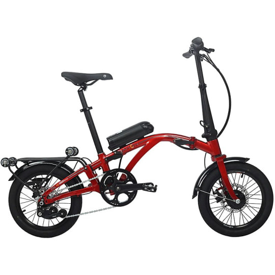 DAHON CURL Ei4 16"czerwony ELEKTRYCZNY ROWER SKŁADANY