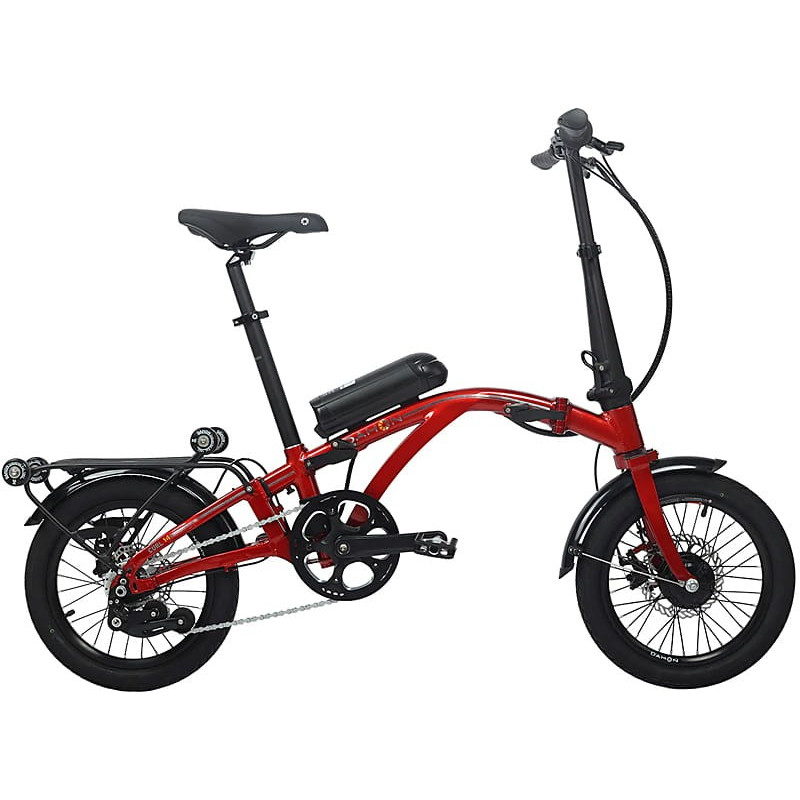 DAHON CURL Ei4 16"czerwony ELEKTRYCZNY ROWER SKŁADANY